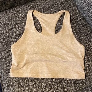 Ptula Bare Racer Crop Top- Sand